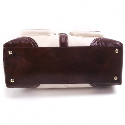 FASHIONPHILE COACHCanvasDAPHNETotePurseBagIvory6677 4 of 8
