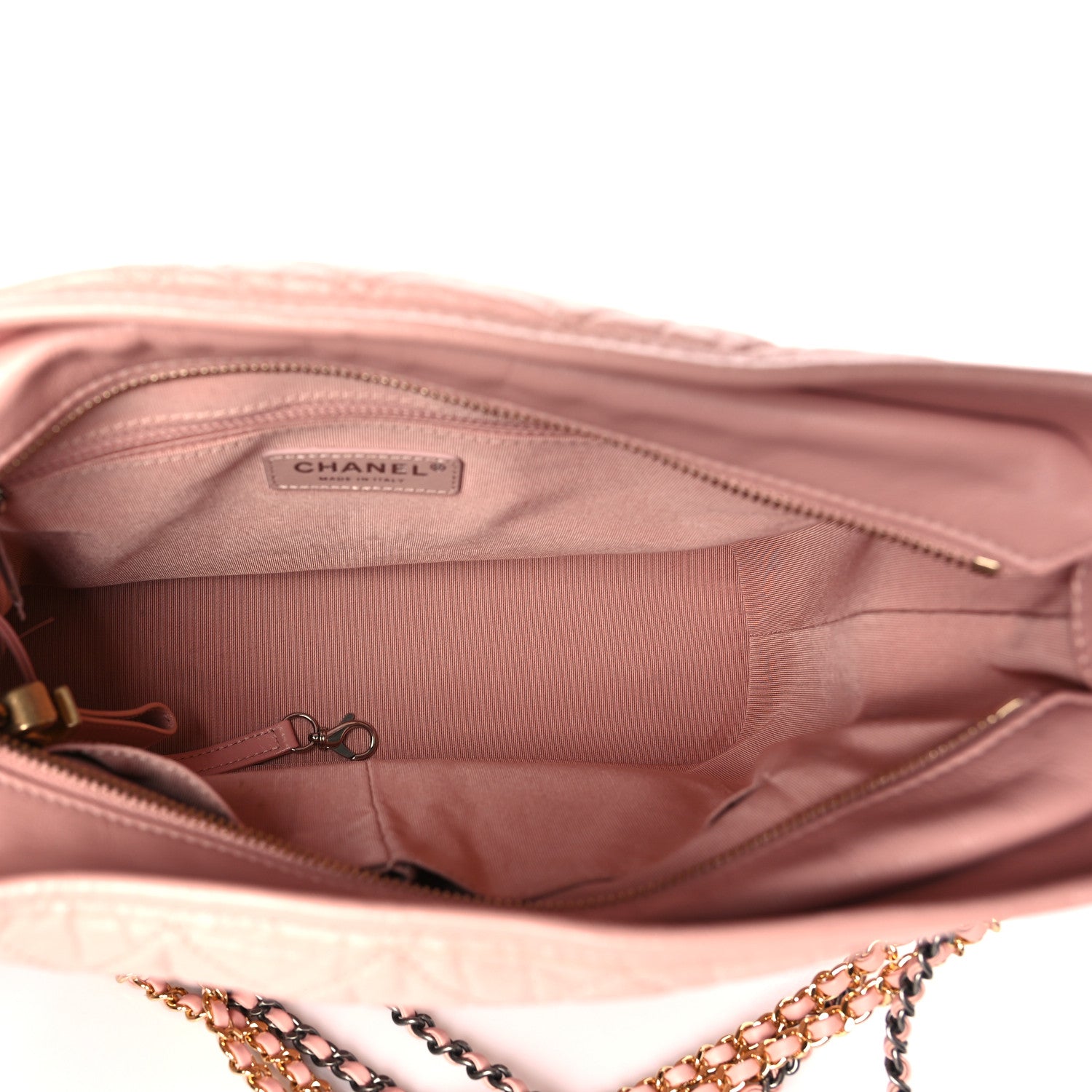 Chanel Aged Calfskin Quilted Medium Gabrielle Hobo Pink 5 of 9