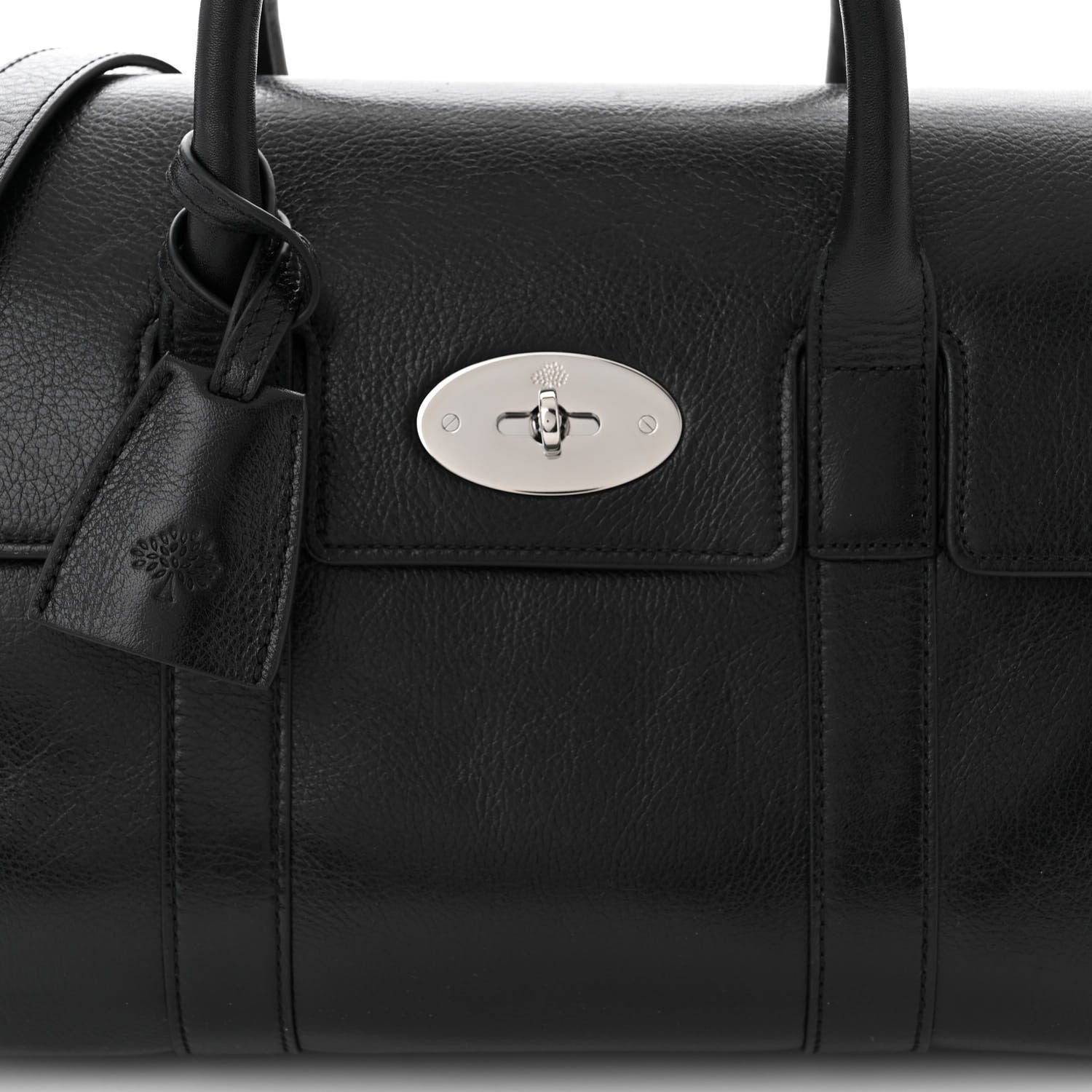 Mulberry Natural Vegetable Tanned Small Bayswater Black 7 of 9