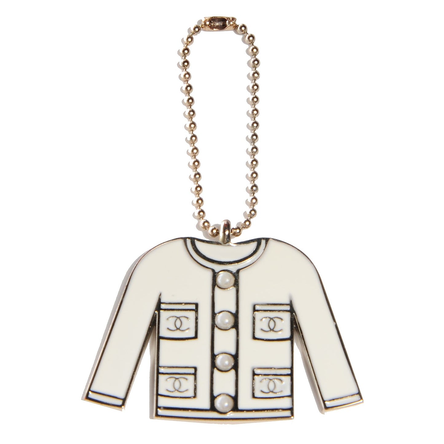 Pearl Enamel Blazer Jacket Charm