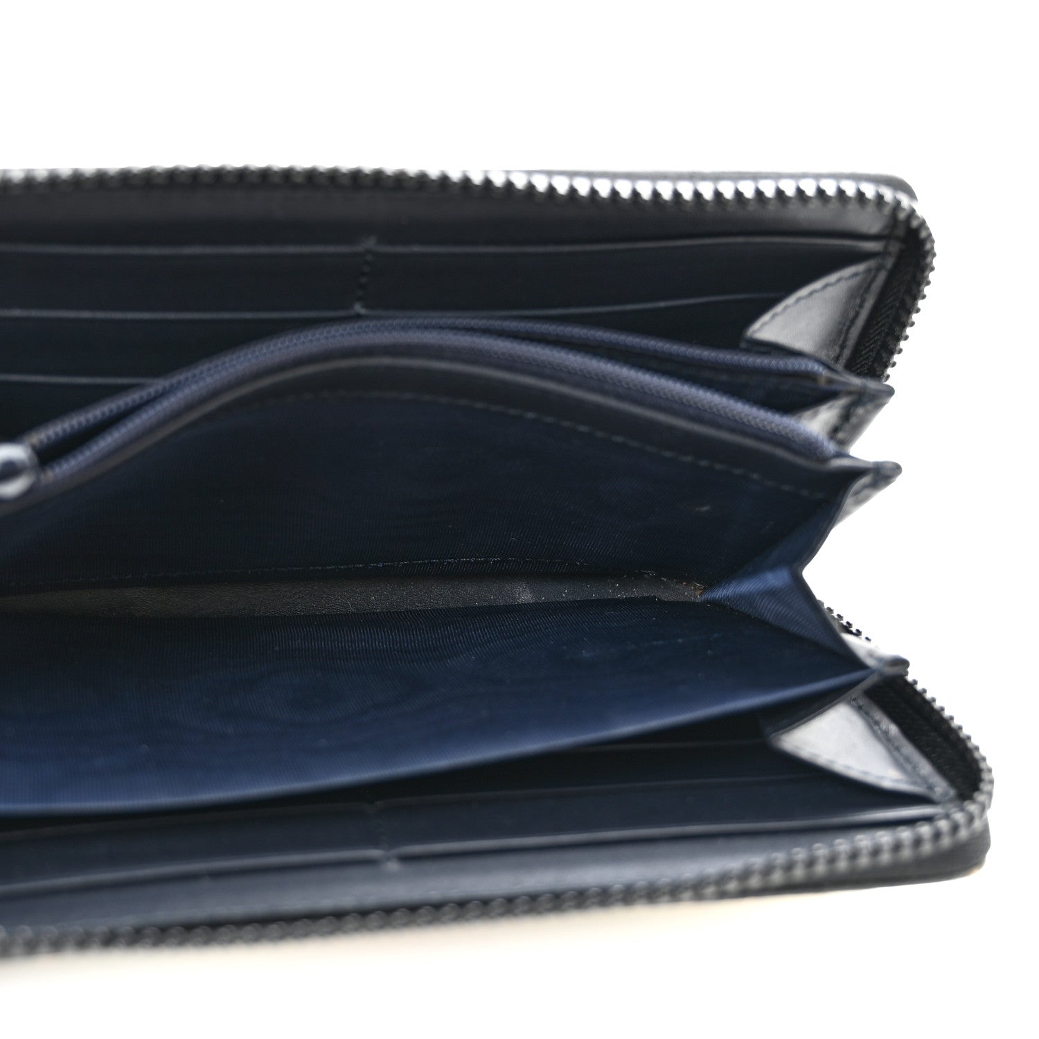 Gucci GG Supreme Monogram Blooms Zip Around Wallet Blue 5 of 11