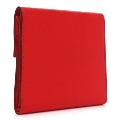 Hermes Chevre Mysore Clic 12 Wallet Vermillion 3 of 6