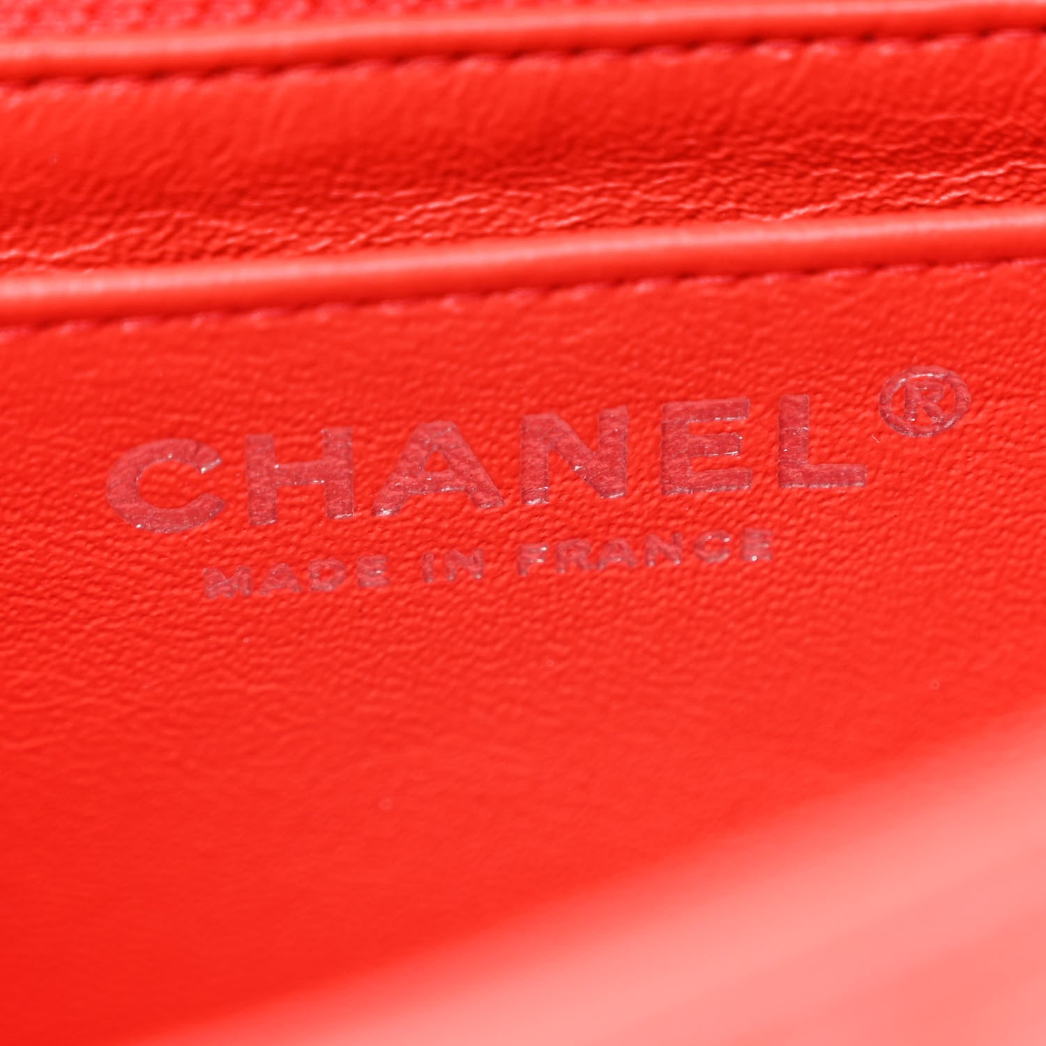 Chanel Lambskin Quilted Mini Square Flap Red 6 of 11