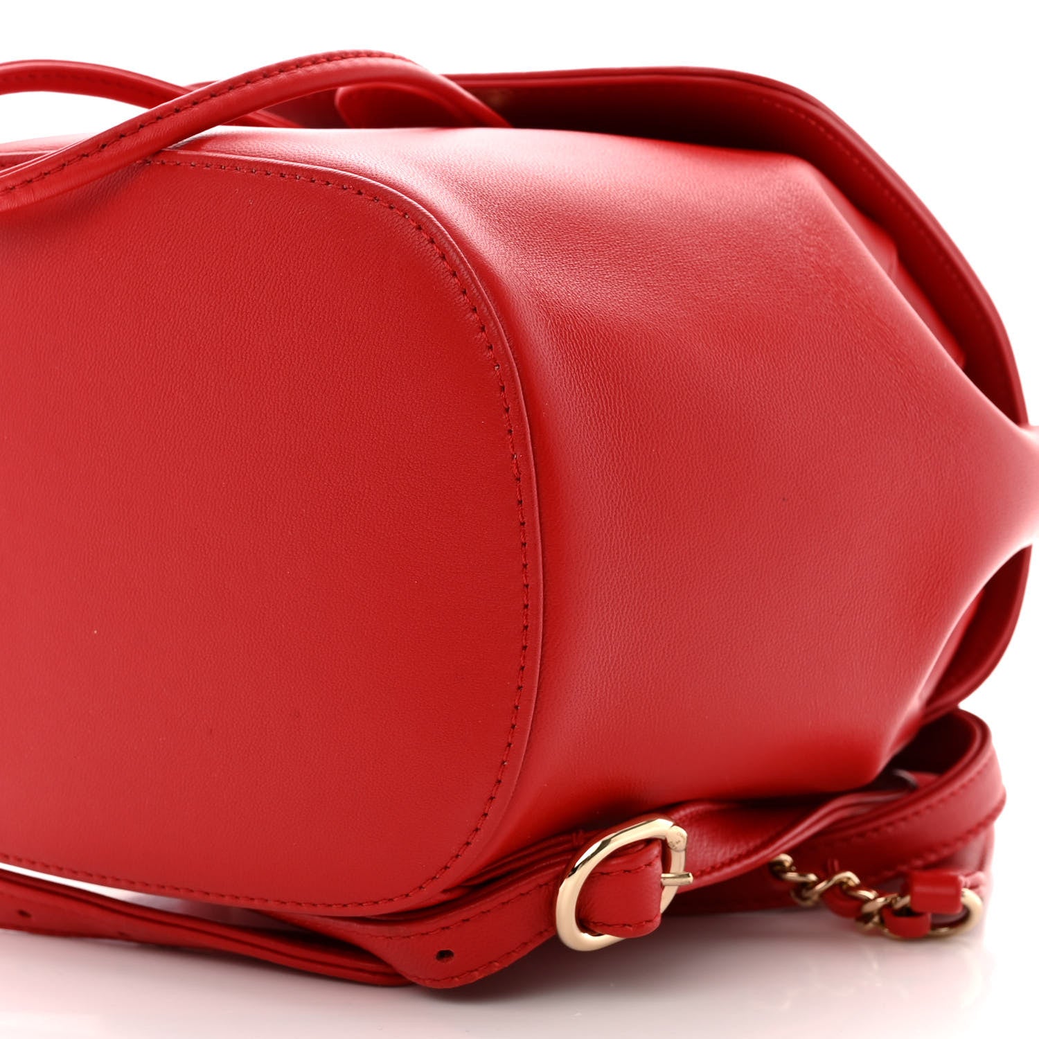 Chanel Lambskin CC Mania Backpack Red 10 of 10