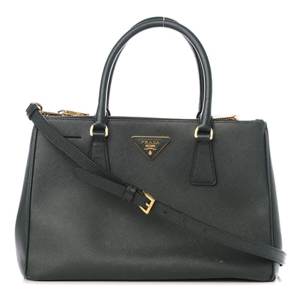 Prada Saffiano Medium Galleria Double Zip Tote Smeraldo 1 of 9