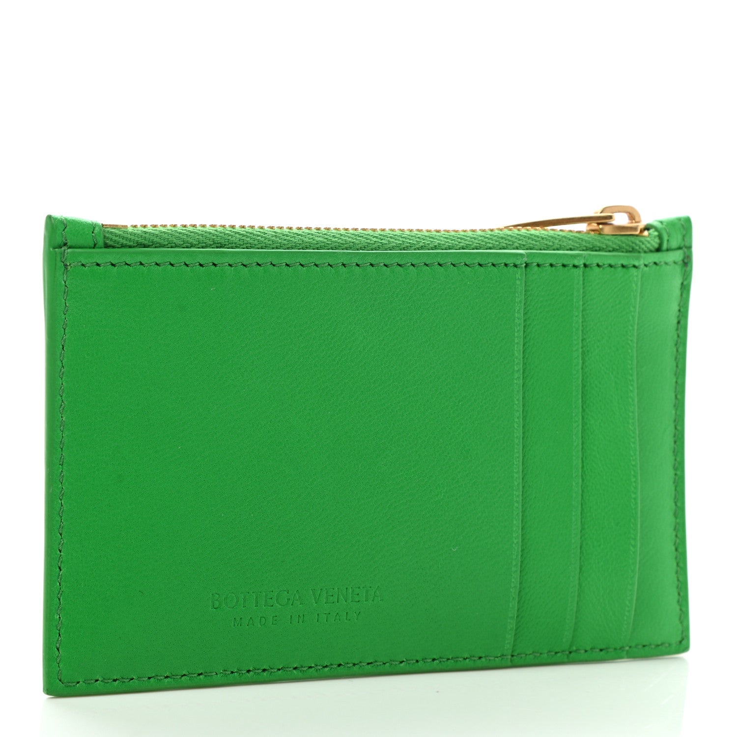 Bottega Veneta Nappa Maxi Intrecciato Zip Card Holder Parakeet 3 of 8