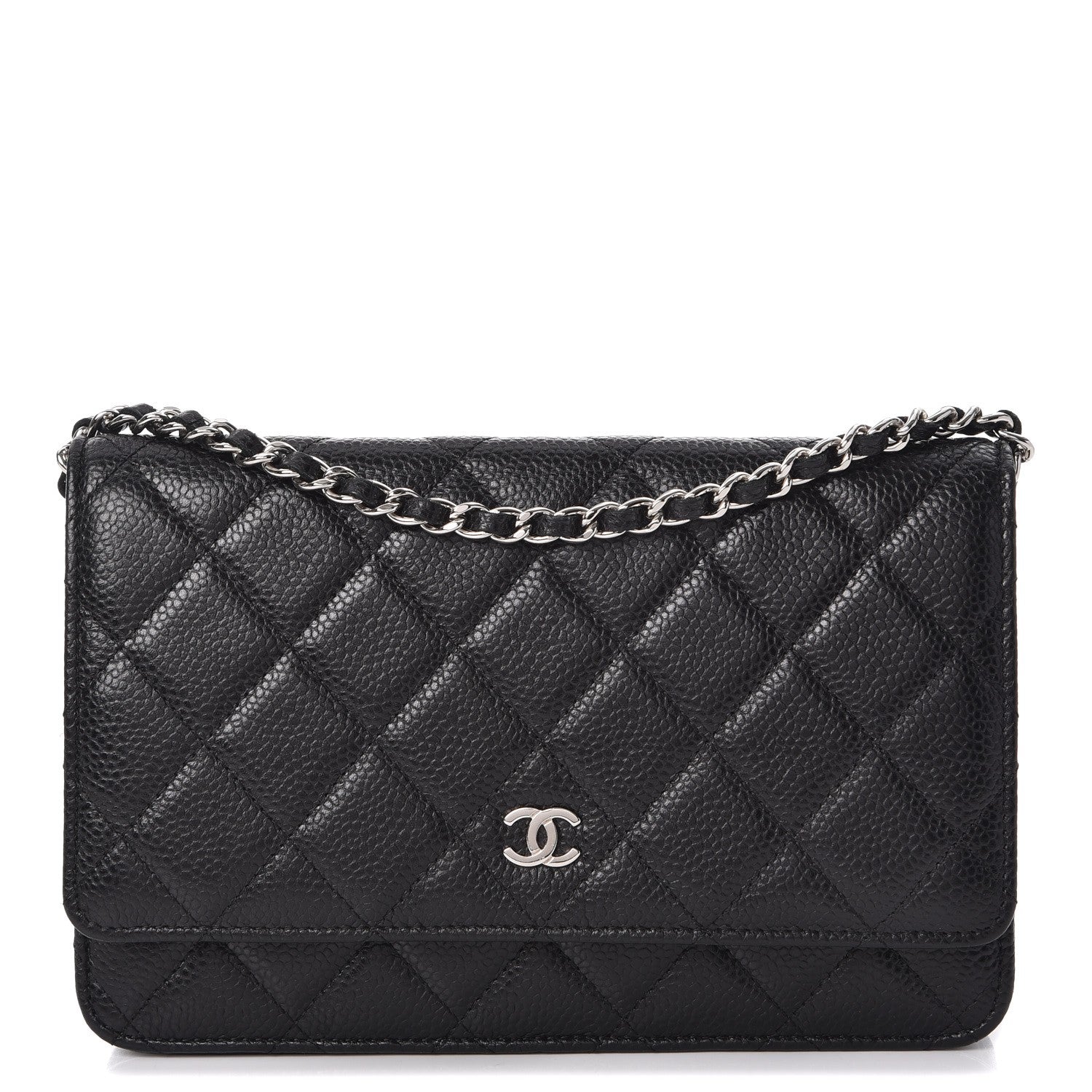 Chanel Caviar Quilted Wallet On Chain WOC Black 1 of 9