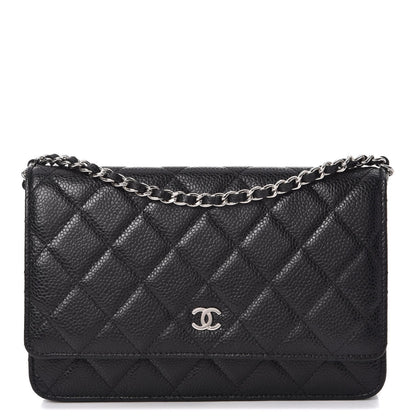 Chanel Caviar Quilted Wallet On Chain WOC Black 1 of 9