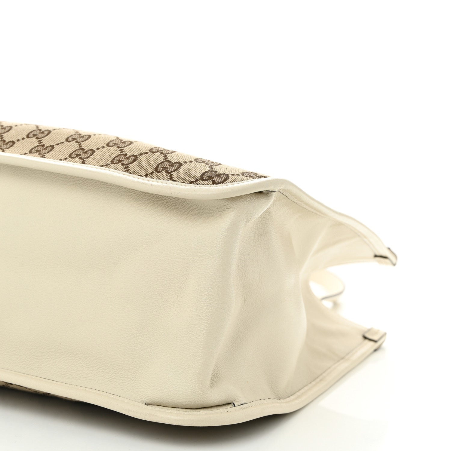 Gucci Monogram New Sakai Calfskin Lux Horsebit 1955 Tote Beige Ebony Mystic White 10 of 10