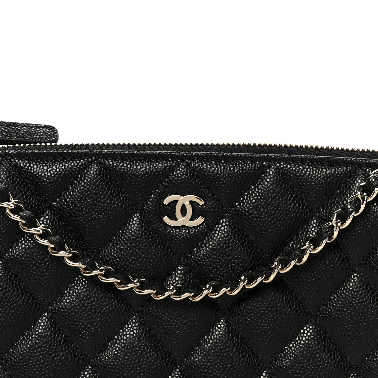 Chanel Caviar Quilted Purse With Chain Black 8 of 11