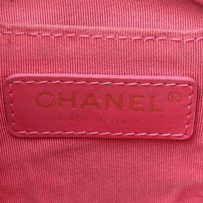 Chanel Lambskin Calfskin Quilted Mini Strass Mania Drawstring Bucket Bag Black 6 of 13