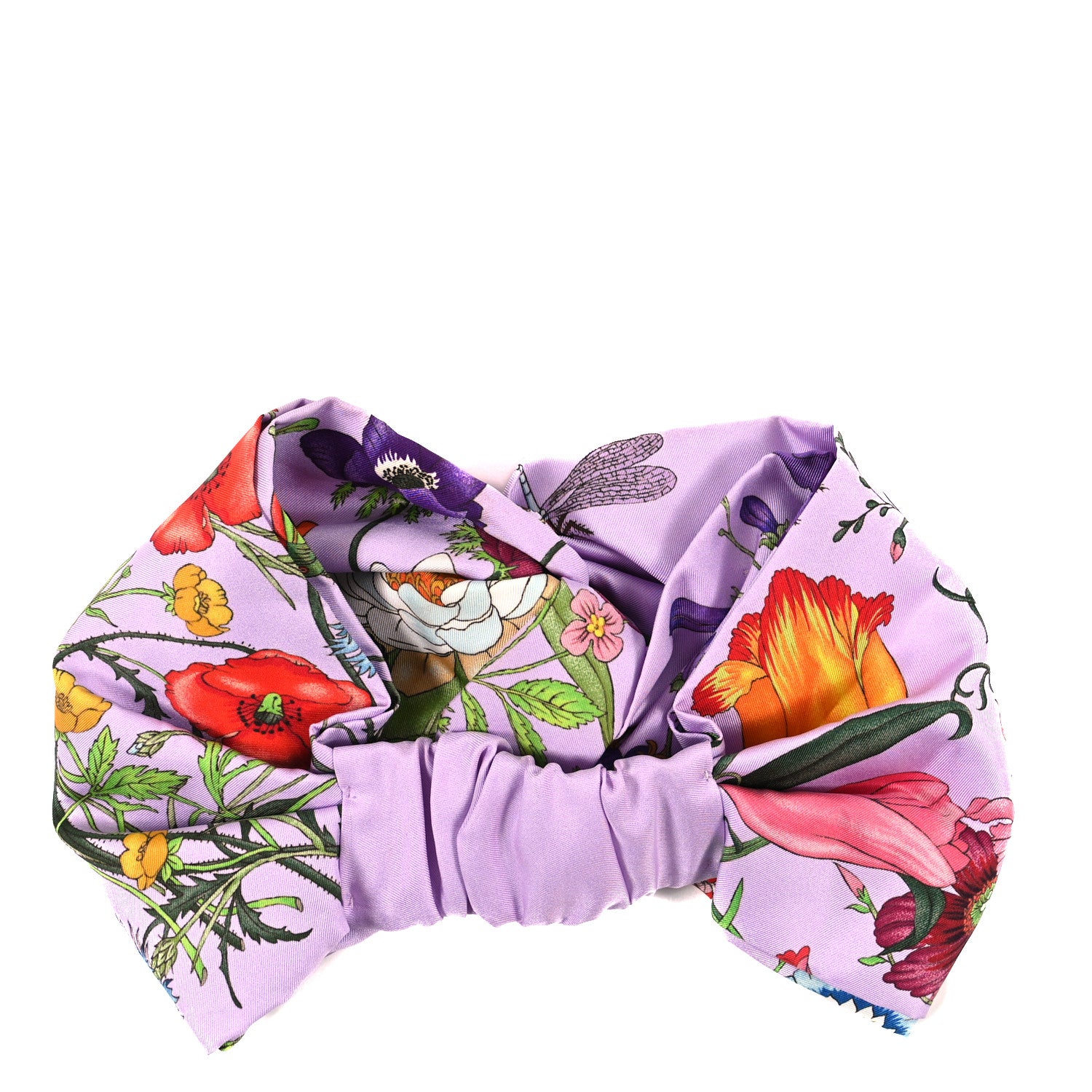 Gucci Silk Floral Headband M Purple Multicolor 2 of 3