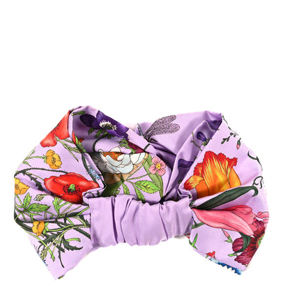 Gucci Silk Floral Headband M Purple Multicolor 2 of 3