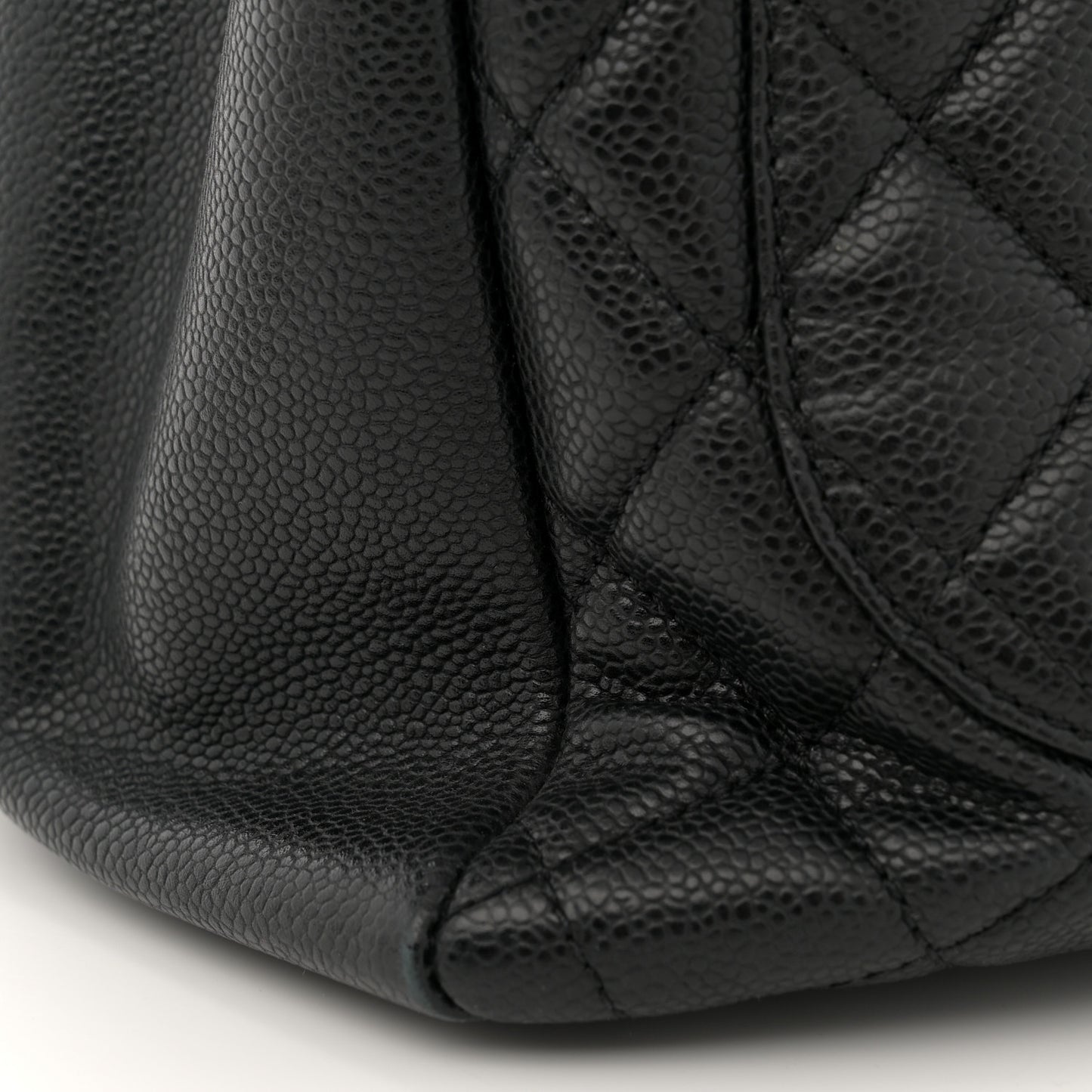 Caviar Quilted Grand Shopping Tote GST Black