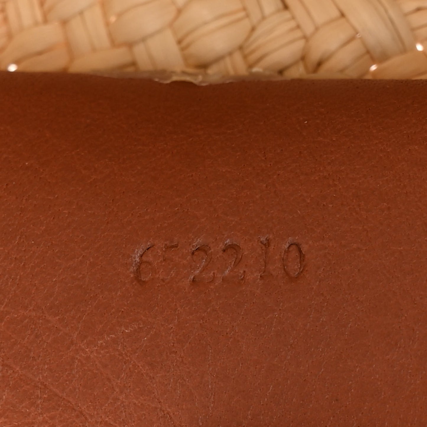 Calfskin Raffia Paulas Ibiza Mini Anagram Basket Tote Bag Natural Tan