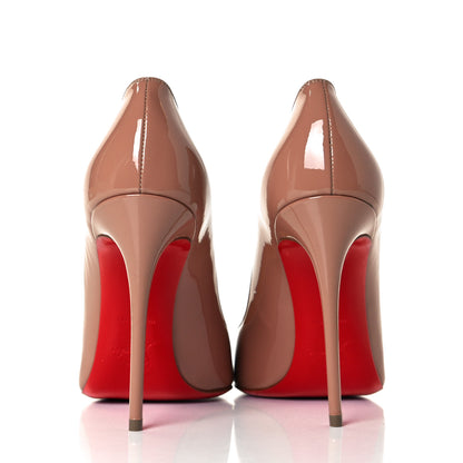 Christian Louboutin Patent Pigalle 100 Pumps 38 Nude 6 of 10