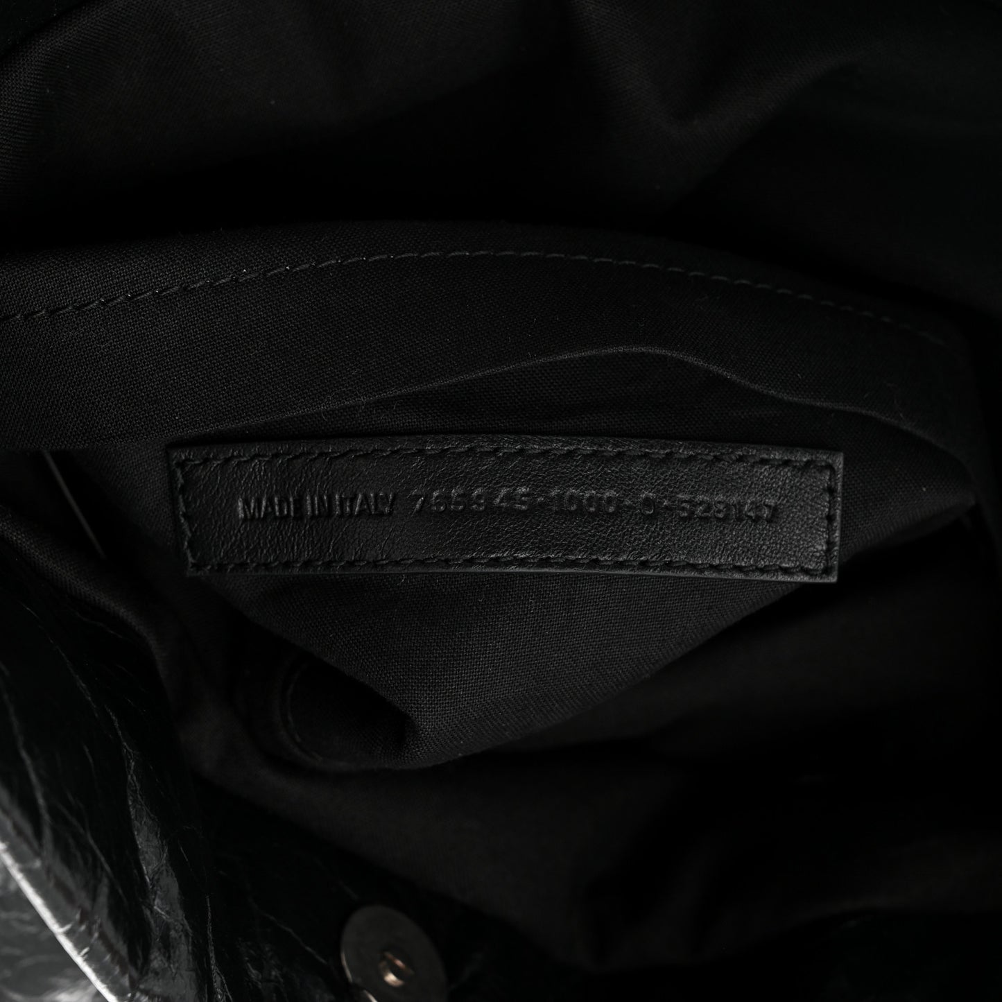 Arena Calfskin Medium Monaco Chain Shoulder Bag Black