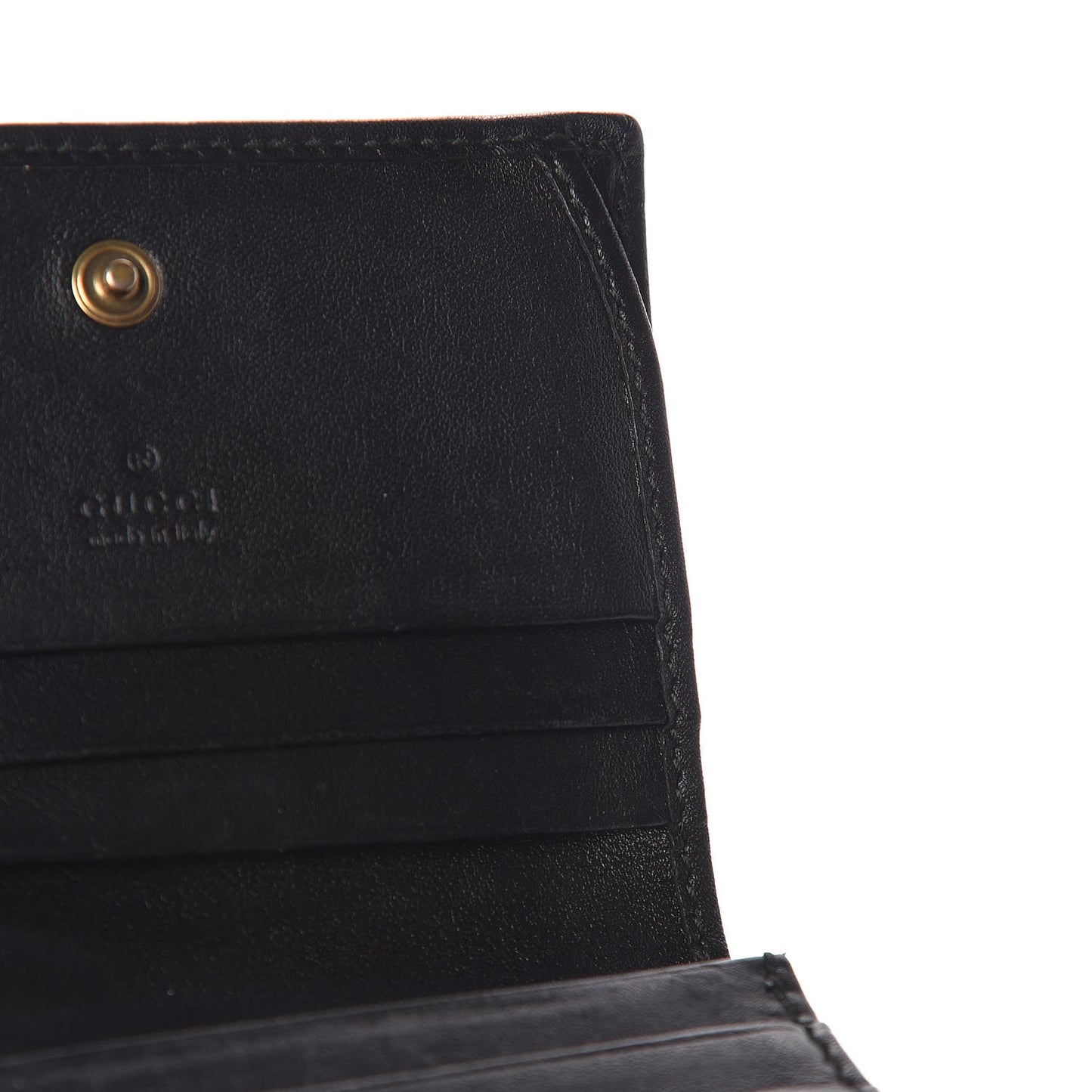 Calfskin Matelasse GG Marmont Card Case Black