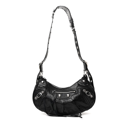 Balenciaga Agneau Arena Small Le Cagole Shoulder Bag Black 1 of 11