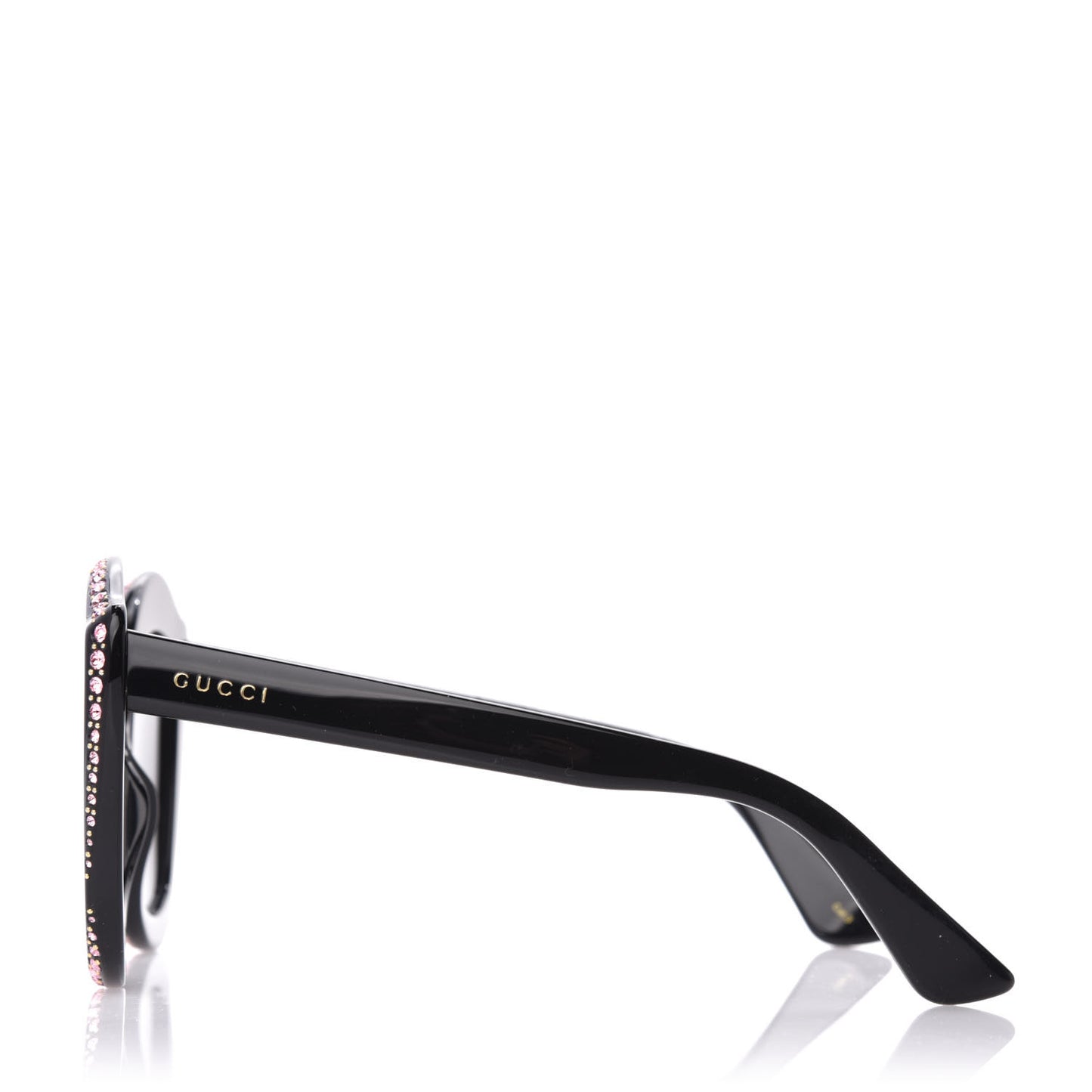 Crystal Cat Eye GG0118S Sunglasses Black