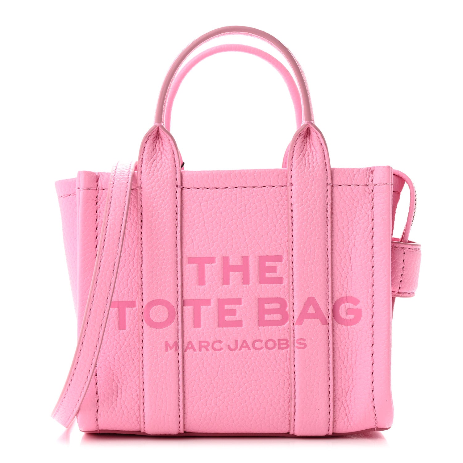 Marc Jacobs Grained Calfskin Micro The Tote Bag Fluro Candy 1 of 9