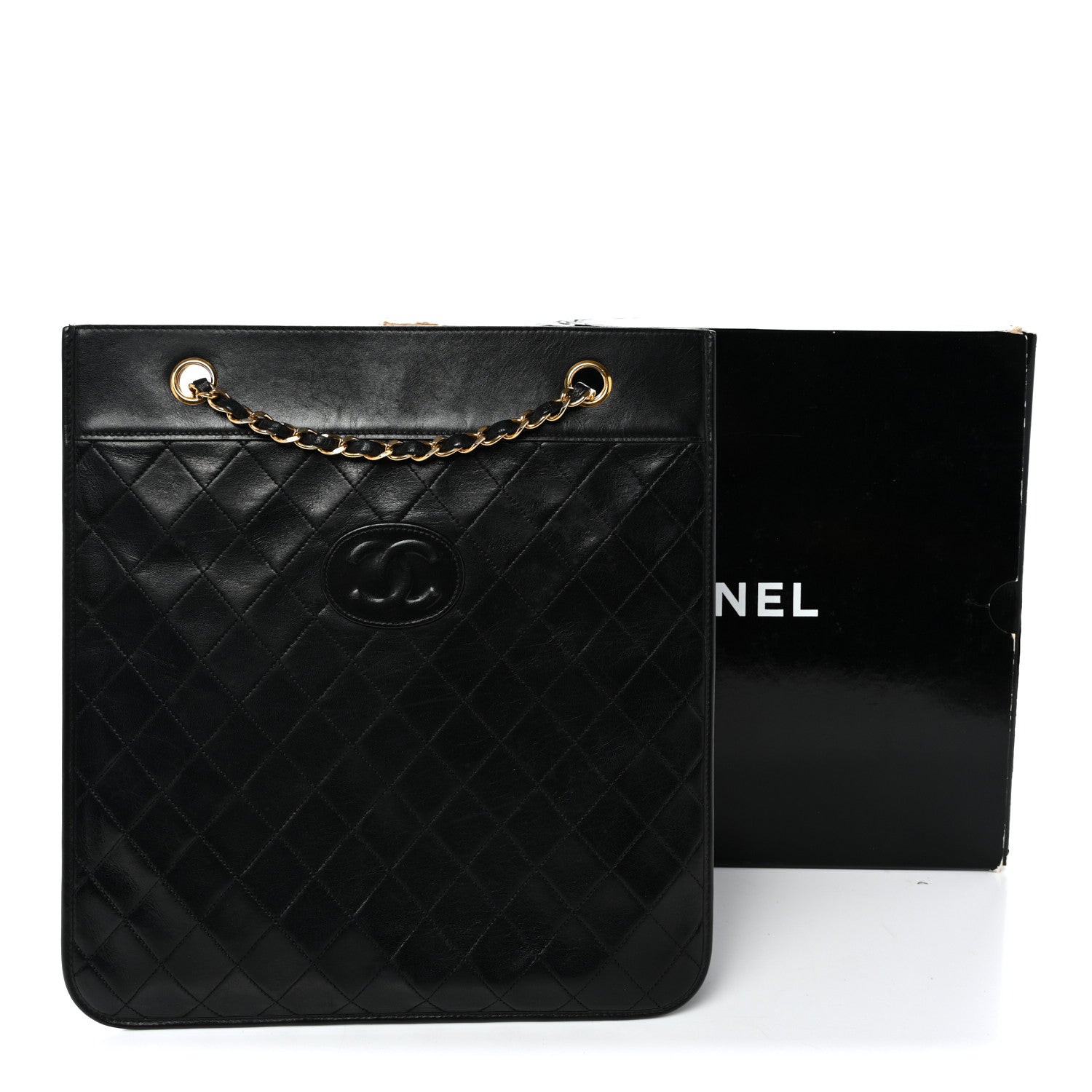 Chanel Lambskin Quilted CC Shoulder Bag Black 13 of 13