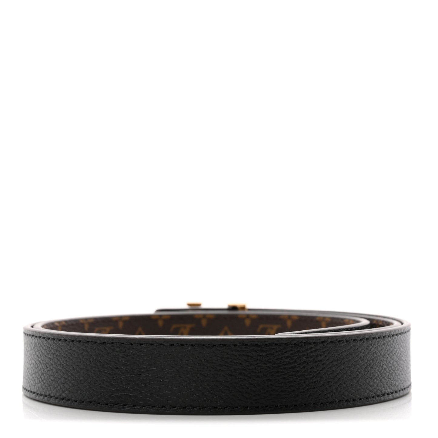 Calfskin Monogram 25mm LV Iconic Reversible Belt 95 38 Black