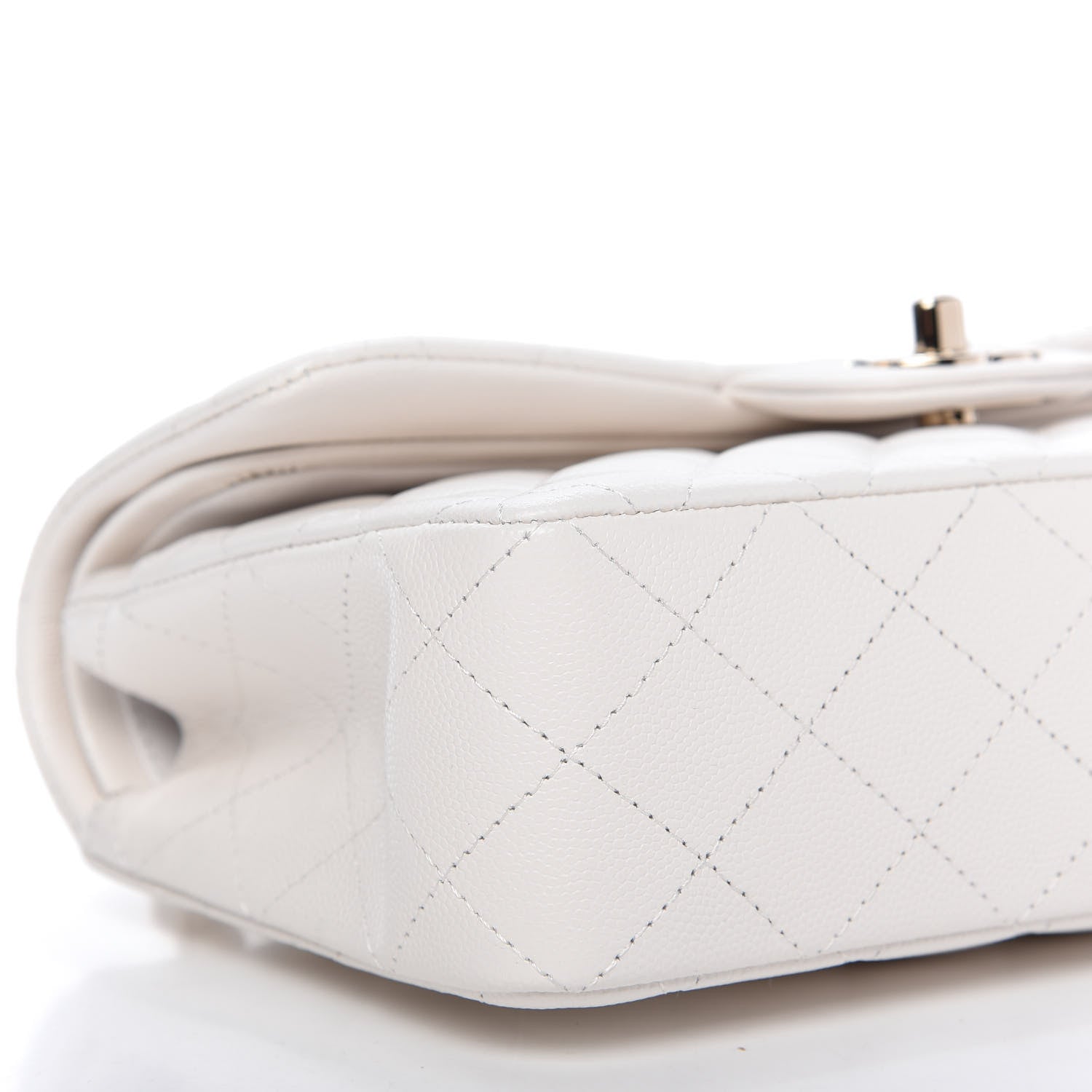 Chanel Caviar Quilted Small Double Flap White 6 of 11
