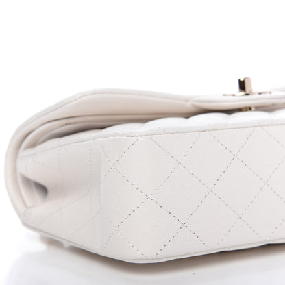Chanel Caviar Quilted Small Double Flap White 6 of 11