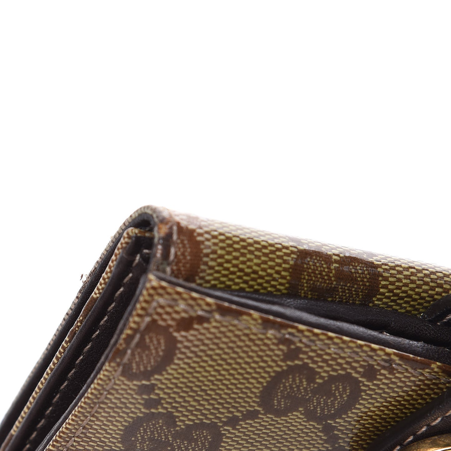 Crystal Monogram Hysteria French Wallet Dark Brown