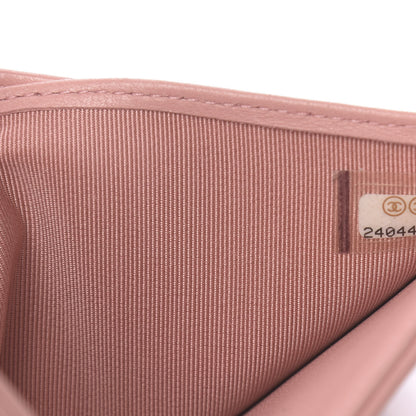 Chanel Lambskin Quilted Small Compact Wallet Pink 9 of 10