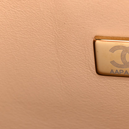 Chanel Caviar Quilted Medium Double Flap Beige 7 of 12