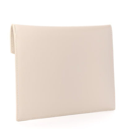 Saint Laurent Smooth Shiny Calfskin Monogram Uptown Baby Pouch Crema Soft 3 of 6
