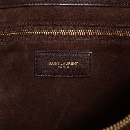 Saint Laurent Calfskin Large Sac de Jour Carryall Dark Brown 6 of 10