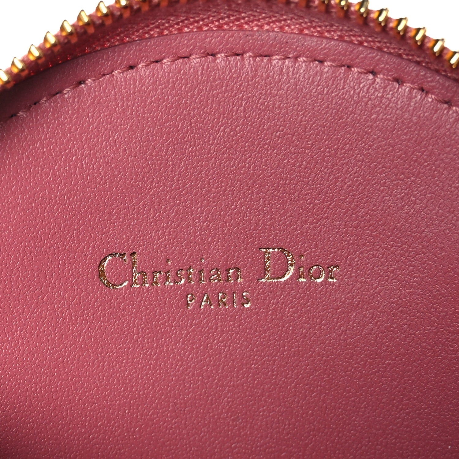 Christian Dior Calfskin Cannage Round Caro Pouch Pink Yarrow 6 of 7
