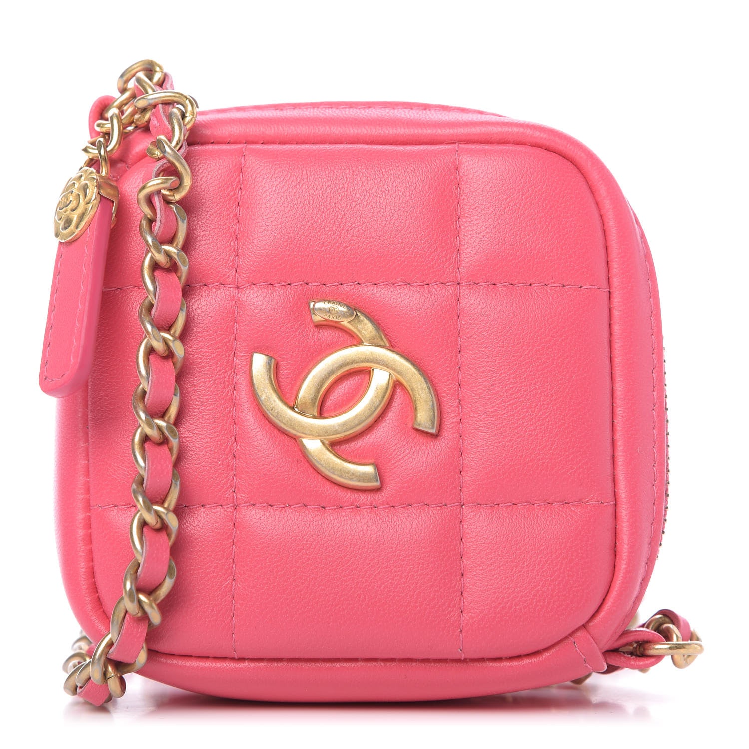Chanel Lambskin Quilted Clutch With Chain Bag Pink 1 of 10