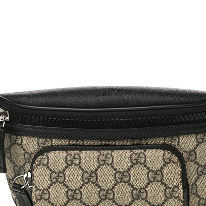 Gucci GG Supreme Monogram Belt Bag Black 8 of 12