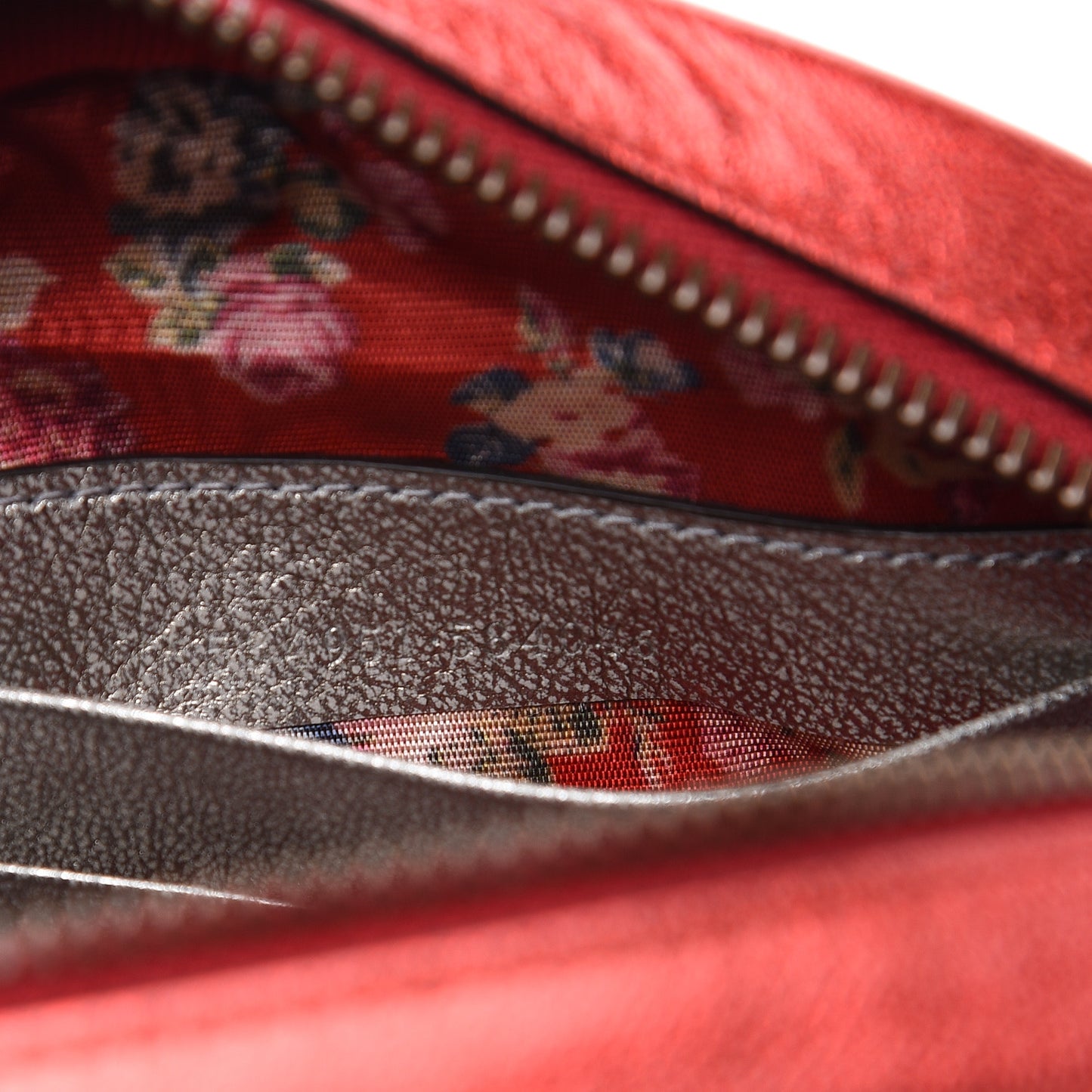 Laminated Nappa Trapuntata Mini Zumi Dome Shoulder Bag Rosso Marine Argento