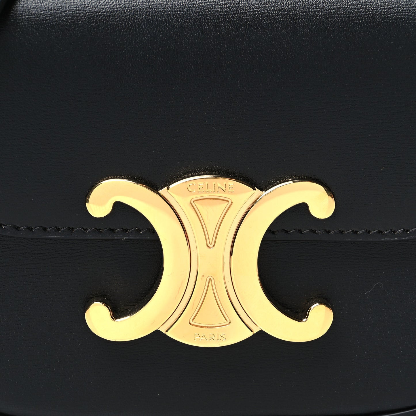 Shiny Calfskin Mini Triomphe Black
