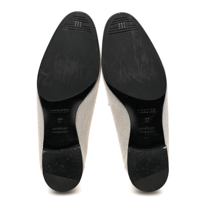Hermes H Canvas Paris Loafers 37 Prunoir 6 of 10