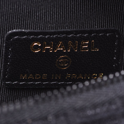 Chanel Tweed Lambskin Quilted Arm Coin Purse Black 6 of 8
