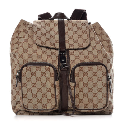 Gucci Monogram Backpack Dark Brown 1 of 9