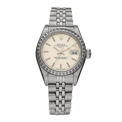 Rolex Stainless Steel 26mm Oyster Perpetual Date Watch Silver 79240 1 of 4