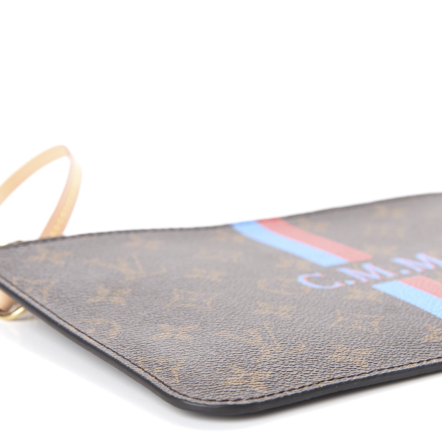 Louis Vuitton Monogram My LV Heritage Neverfull MM GM Pochette Bleu Clair Rouge 6 of 10
