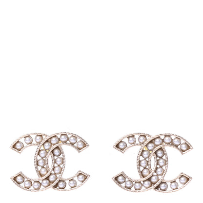 Chanel Pearl CC Earrings Gold 1 of 4