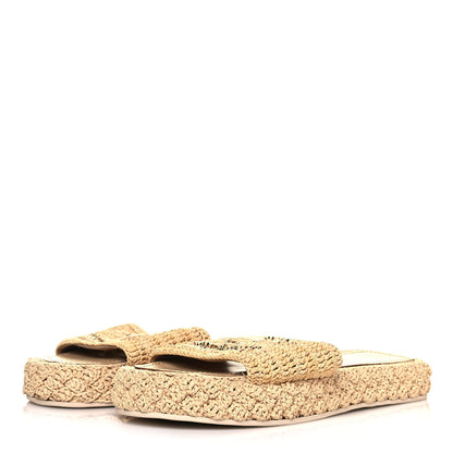 Chanel Cord Braided CC Mules 41 Light Beige 4 of 8