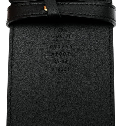 Gucci Calfskin Double G Wide Belt 85 34 Black 5 of 6