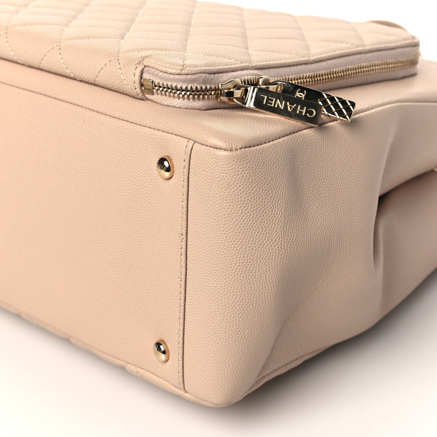 Chanel Caviar Quilted Large Business Affinity Shopping Bag Beige 10 of 10