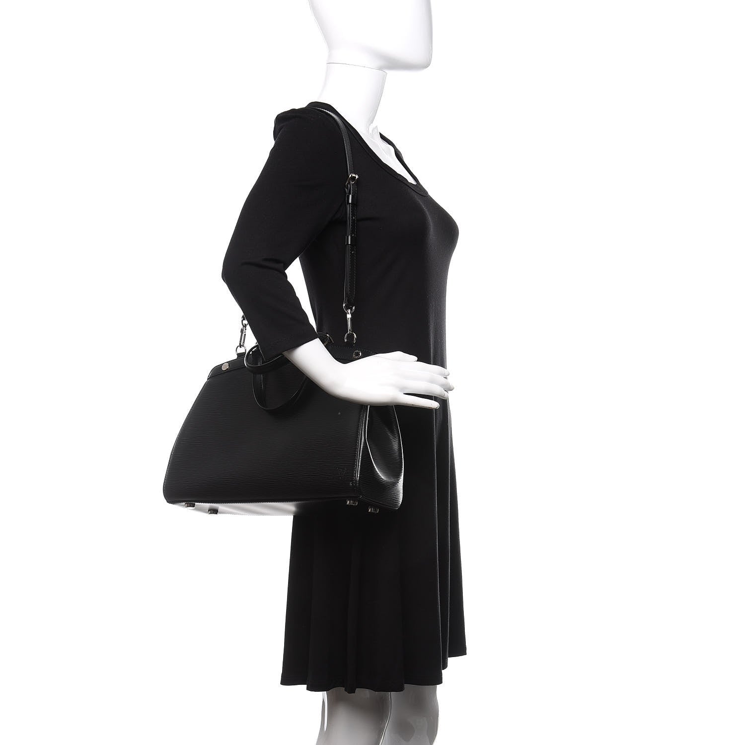 Louis Vuitton Epi Brea MM Black 2 of 13