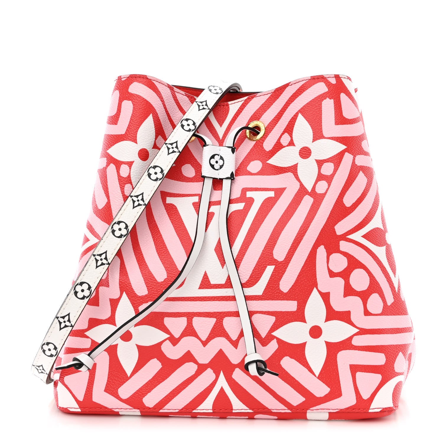Louis Vuitton Monogram Giant Crafty NeoNoe MM Rouge Rose Creme 1 of 9